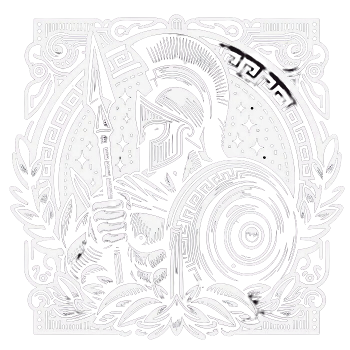 Spartan Warrior Illustration